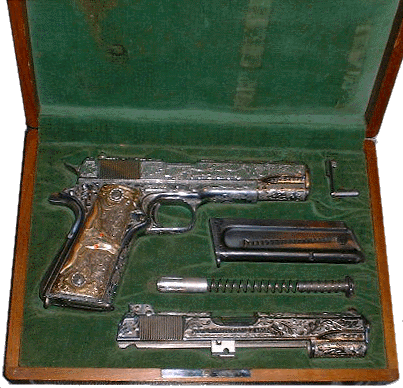 Engraved and Cased Government Model with matching Conversion Unit